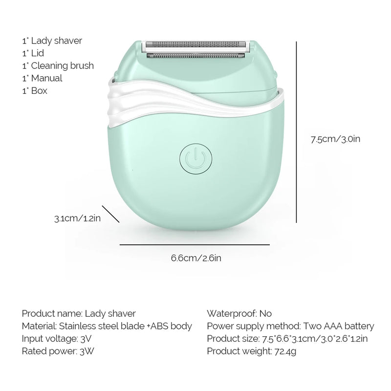 Women Electric Epilator Shaver Bikini Underarm Leg Face Hair Removal Trimmer Body Depilador Safe Shaving Machine Hair Removal