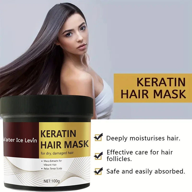 5 Seconds Fast Repair Damaged Frizzy Hair Mask Magical Keratin Deep Moisturizing Soft Smooth Shiny Straightening Hair Care New