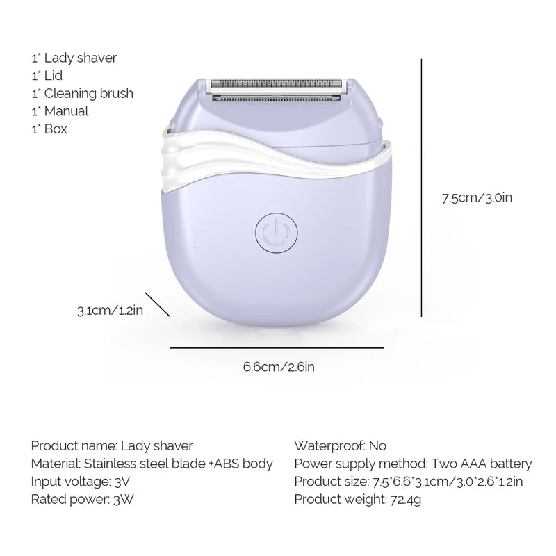Women Electric Epilator Shaver Bikini Underarm Leg Face Hair Removal Trimmer Body Depilador Safe Shaving Machine Hair Removal