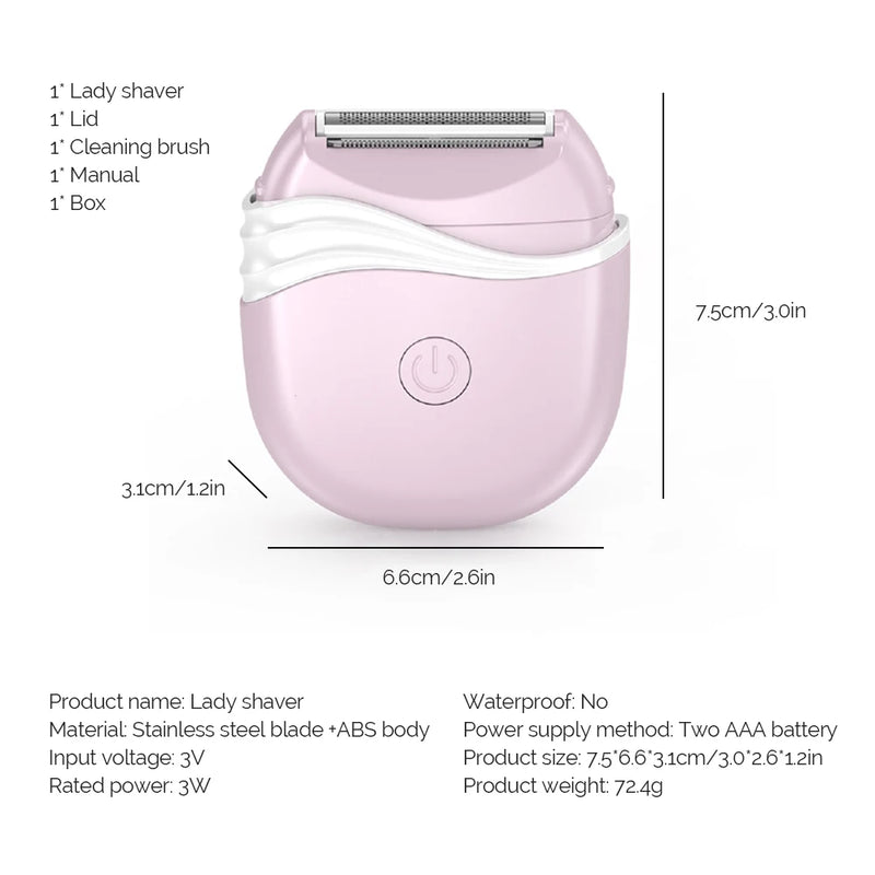 Women Electric Epilator Shaver Bikini Underarm Leg Face Hair Removal Trimmer Body Depilador Safe Shaving Machine Hair Removal
