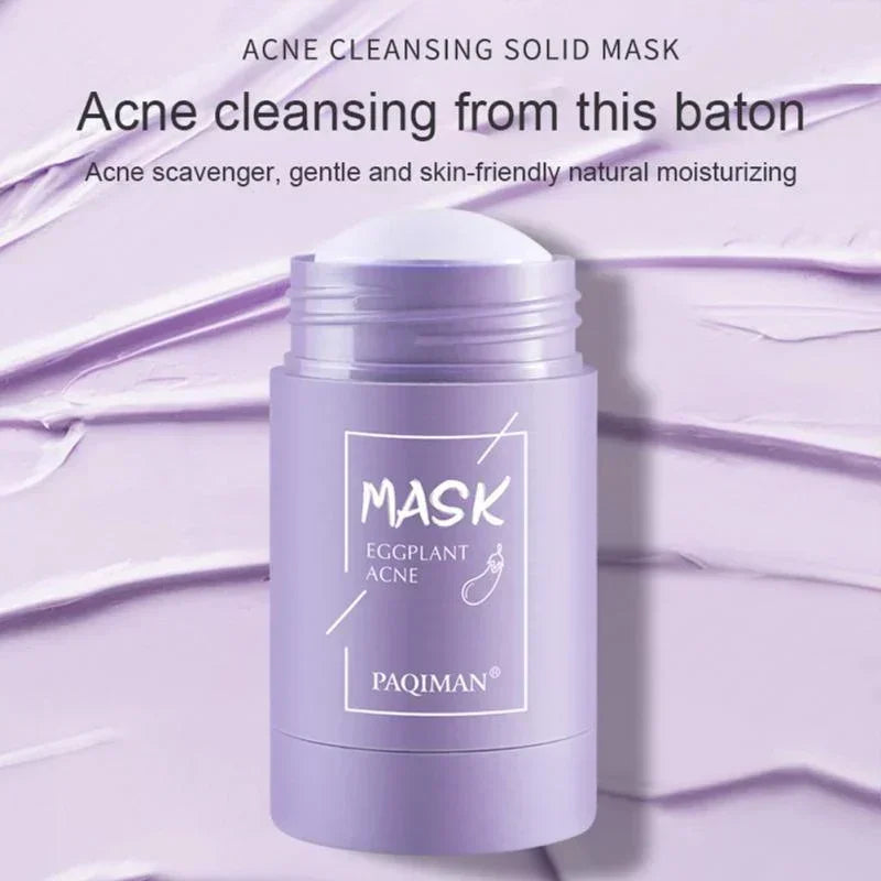 Green Tea Solid Cleansing Mask Blackhead Removal Dispel Acne Blemish Deep Pore Cleansing Moisturizing Suitable for All Skin Type